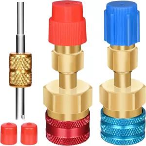 밸브 코어 제거 도구가 있는 토티스트 R1234yf에서 R134a로 변환 키트 R1234yf 어댑터 자동차 에어컨 배기