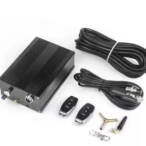 배기음튜닝 머플러 범용 검정색 자동차 배기 진공 밸브 컨트롤러 메모리 12V가 액추에이터의 원격 제어