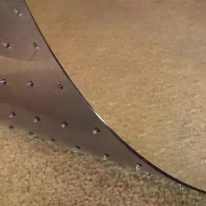 깊은 파일 카펫용 레질리아 디럭스 클리어 비닐 바닥 러너 - 미끄럼 방지 및 얼룩 텍스처 매트 방수