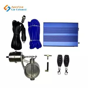 배기음튜닝 머플러  자동차 배기 파이프 전자 밸브 키트 범용 다각도 모드 60MM 컨트롤러 장치 리모컨 스위
