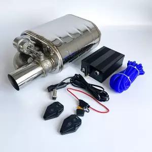 배기음튜닝 머플러  자동차 배기 진공 시스템 에어 밸브 1입구 1출구 리모컨 펌프 자동 사운드 스피커