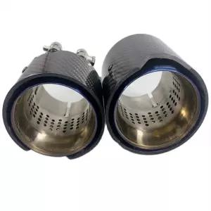 배기음튜닝 머플러 1개 인렛 60mm/63mm/67mm/70mm 아웃렛 93mm 길이 90mm 카본 파이버 배기 팁 M 파이프 BM