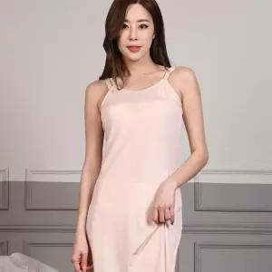 린다 여자 롱 슬립 인견 원피스 보들보들 웨어 여성 kfx8+9DFm