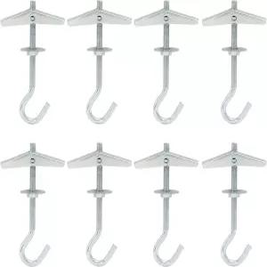 호르디온 8팩 석고보드 천장 후크 헤비 듀티 스프링 토글 윙 볼트 행거 앵커 스웩 식물 걸이