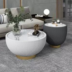 대리석 거실 테이블 원형 쇼파 인테리어 고급 좌식 북유럽