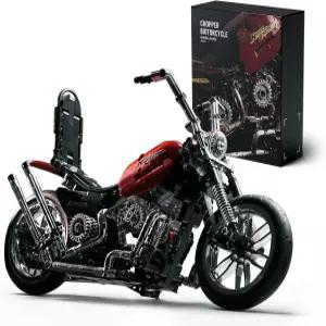 니펠리즈 초퍼 모터사이클 빌딩 세트 클래식 빈티지 모델 장난감 전시 팬을 위한 수집품 선물 (NF10308 572