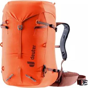 Deuter 가이드 34+8L 백팩 I 알파인 클라이밍 등산 팩 - 레드우드-파파야