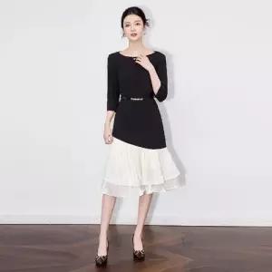 원피스 여성용 예쁜 쉬폰 럭셔리 언밸런스 SPO마켓1