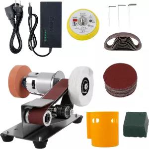 미니 벨트 샌더 15° 전동 스핀들 나이프 샤프너 벤치 그라인더 샌딩 머신 7개의 조절 가능한 속도 전기