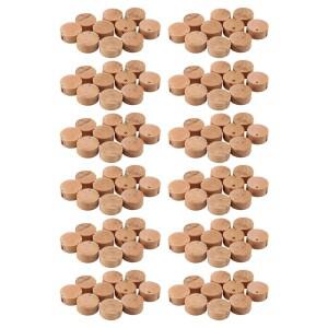 트럼펫 트럼본 수리용 코르크 패드 워터 키 침 밸브 직경 9mm 두께 100 개