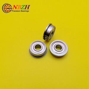 NBZH Bearing10pcs 플랜지 부싱 볼 베어링 F606ZZ 6*17*6 Mm