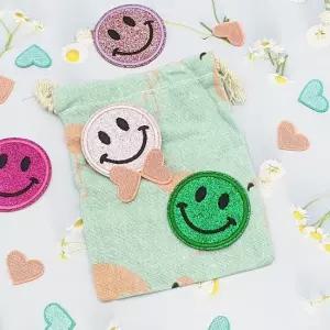 스마일 컬러 열접착패치 의류 패치 의류리폼 열접착패치 의류리폼 옷리폼 의류자수 와펜