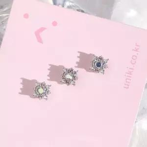 낱개판매) 화이트 러브 아웃컨츠 귓볼 피어싱 1ea) 피어싱