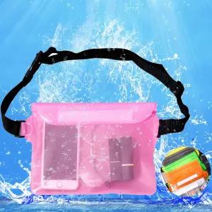 컬러풀방수팩 여름 힙색 PVC 수영 물놀이 3중잠금 eDQ2+3sKS