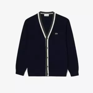 [국내백화점] 라코스테 (남성) 베이직 V넥 가디건 다크네이비