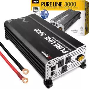 와간 EL3810 퓨어 라인 3000와트 파워 인버터 6000와트 피크 서지 DC 12V ~ 110V AC 자동차 ETL 인증 획득