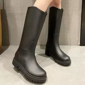 여성 비오는날 롱 레인부츠 종아리까지 감싸주는 장화 여성레인부츠 롱레인부츠 롱장화