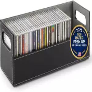 가정용 CD 보관함 영화 케이스용 정리함 DVD 카세트 테이프 진열대 디스크 홀더는 최대 40장의 CD를 보관할