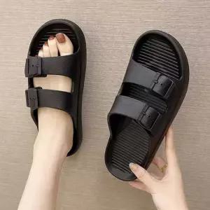 남녀공용 가벼운 슬리퍼 투버클 발등조절 편한쿠션 남성슬리퍼 편한슬리퍼 남성쪼리