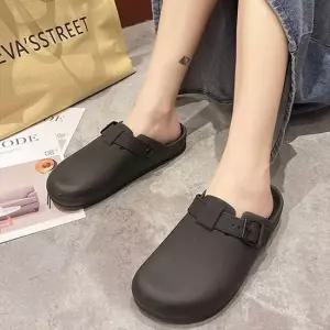 생활방수 심플 버클 뮬 슬리퍼 남녀공용 여름 비치룩 뮬 블로퍼 뮬슬리퍼 뮬스니커즈