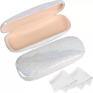 조이버그 안경 케이스 청소용 천이 달린 2팩 하드 쉘이 대부분의 안경에 맞습니다