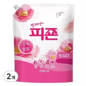 피죤 레귤러 핑크로즈 2.1L 2개