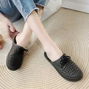 리본장식 여성 젤리슈즈 블로퍼 슬리퍼 여름 스타일링 여성슬리퍼 플립플랍 여름슬리퍼