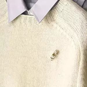 장식옷핀 화이트 포인트브러치 액세서리 옷핀 소형 장식옷핀 큰옷핀 옷핀 패션브로치