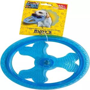 스나키 펫 루디가 가장 좋아하는 TPR 플라잉 디스크(센터볼 포함) - 도그 프리스비 플로트 페치 프릭스