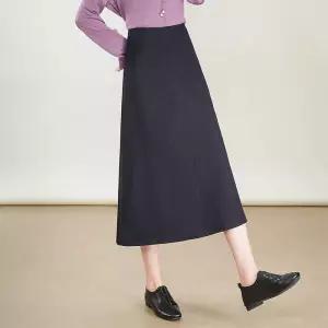 치마 데님 여친 가을 캐주얼 중기장 우산 A라인 청치마 스포M3