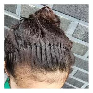 잔머리 고정 헤어밴드 머리띠 빗살 와이어 운동