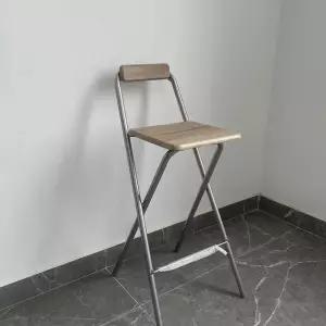 접이식 바의자 바텐 쿠션형 우드 철제 바텐더 체어 간이