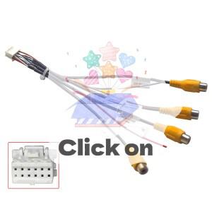 내장형 360도 파노라마 카메라 시스템 안드로이드 헤드 유닛용 DIY 액세서리 1개 12핀 케이블 어댑터