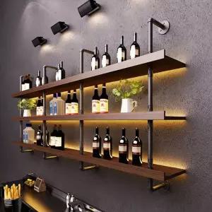 파이프 선반 와인 진열장 보관함 맥주 진열대 술 레트로 장식장