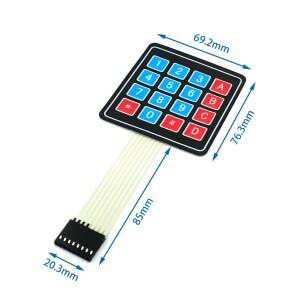 1-10pcs 3x4 4x4 매트릭스 어레이/매트릭스 키보드 arduino 3x4 4x4 용 16 키 멤브레인 스위치 키패드