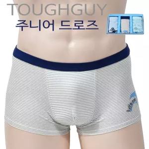 남아 주니어 캐릭터 사각 드로즈 팬티 3매입