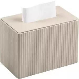 메이부치 초대형 티슈 박스 커버 표준 사이즈 180~230 카운트 자석 잠금 장치가 있는 PU 가죽 직사각형