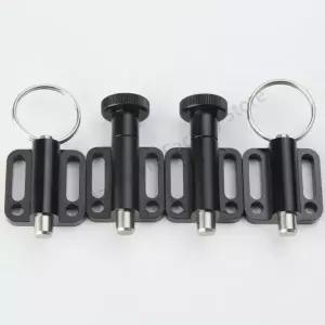 호환  QB246 정밀 용수 로딩 인덱싱 핀 알루미늄 손잡이 스테인리스 스틸 인덱싱 플런저 장착 플랜지 포함