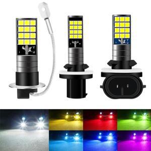 3030 24SMD 900LM 노란색 분홍색 그린 블루 자동차 주행등 다색 H1 H3 H27 881 안개등 전구 LED 라이트 12V