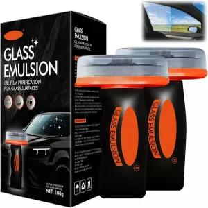 자동차용 2PCS 유리 유막 제거기 클리너 /창문 /거울 청소기 안전 운전을 위한 윈드실드 선명도 향상