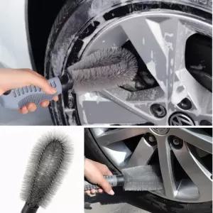 휠 브러쉬 타이어 틈새 세차솔 세척 청소 브러시 셀프