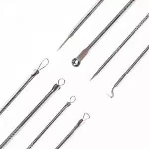 고급 스텐 얼굴 피지 여드름 압출 제거 바늘 니들 4종