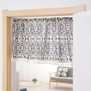 주방 작은 창문 패브릭 가리개 커튼 카페 바란스 작은창 발란스 방문 거실 미니 신혼집