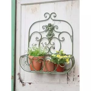 유럽식 철제 벽걸이화분 베란다 화분 인테리어 녹색 꾸미기
