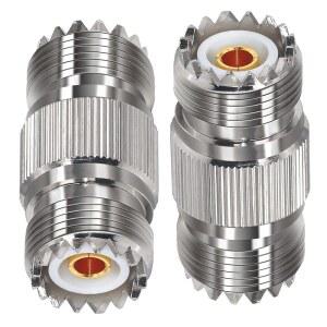 TUOLNK 2PCS PL259 UHF 동축 어댑터 케이블 젠더 체인저, SO239 동축 커넥터 암에서 암으로 CB 라디오, 안테나용 동축 어댑터