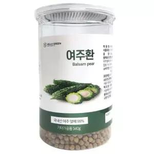 헬로우그린 국산 햇 여주환 340g 대용량 건여주 고과