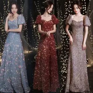 여성용 스팽글드레스 롱원피스 무대 공연 의상 파티 연주회