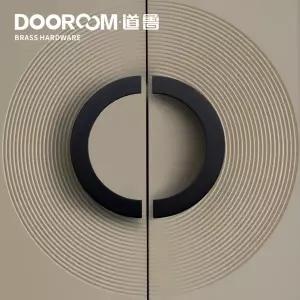 호환 Dooroom 황동 가구 핸들 모던 빛 럭셔리 세미 서클 옷장 옷장 찬장 캐비닛 서랍 하프 문 손잡이