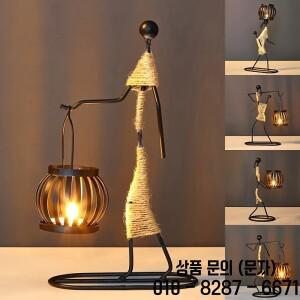 북유럽 금속 촛대 추상 문자 조각 캔들 홀더 Decors 수제 인형 홈 인테리어 미술 선물 뜨거운 2024