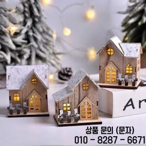 2026 라이트 우든 하우스 발광 캐빈 메리 크리스마스 장식 홈 DIY 14세 이상 선물 새해